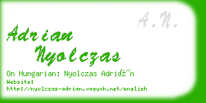 adrian nyolczas business card